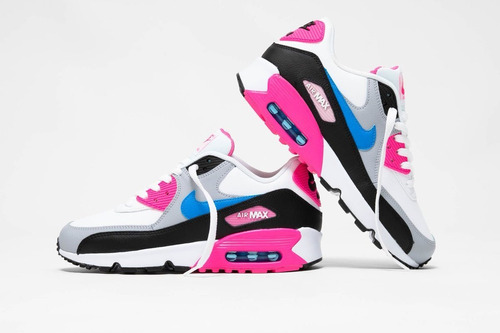 tenis nike rosa con azul