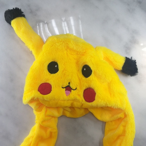 Gorro Sombrero Amarillo Orejas Movibles Cosplay Anime Kpop