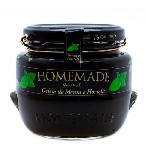 Geleia Gourmet Menta E Hortelã Premium 320g - Homemade