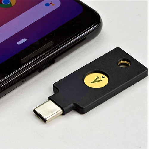 Imagen 2 de 7 de Yubikey 5c Nfc Usb Tipo C Llave Seguridad Fido2 U2f!