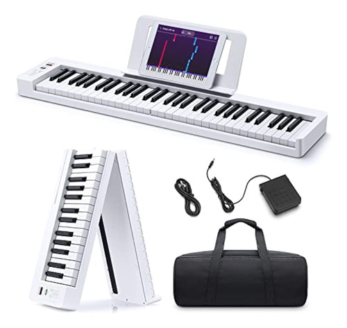 Donner Teclado De Piano Bluetooth Plegable,