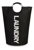 Comprar Cesto Canasto Laundry Con Manijas P Ropa Sucia Lavadero Pc Color Negro