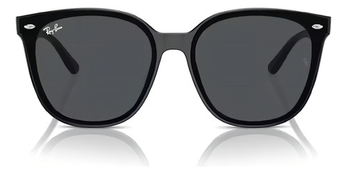 Óculos De Sol Unissex Ray-ban Rb4423d 601/87 66 Cor Preto Armação Preto Haste Preto Lente Cinza Desenho Quadrado