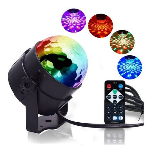 Bombillo Led Control Bola Disco Luces Rgb Colores Fiesta R20