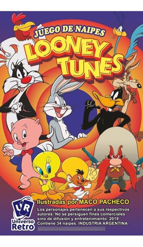Cartas Looney Tunes Warner Match 4 Cromy Universo Bugs