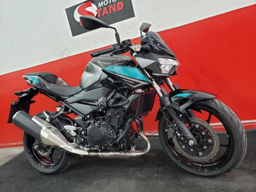 Kawasaki Z 400 Z400 Z-400 Abs 2023 Cinza
