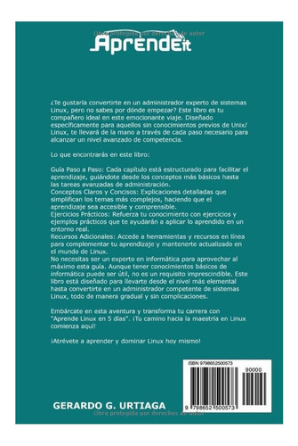 Aprende Linux En 5 Días: Hazte Usuario Avanzado Linux En