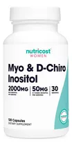 Comprar Myo & D Chiro Inositol 2000mg Con 120 Capsulas Ayuda Sop Sabor Sin Sabor Apoya el Equilibrio Hormonal, Salud Reproductiva y Metabólica - Diseñada para apoyar el equilibrio hormonal en las mujeres.