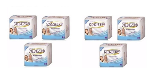 6 Packs Nonisec Aposito Incontinencia Fuerte X 20 Unidades