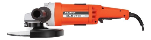 Amoladora angular Argentec AS229 color naranja y negro 2200 W 220 V + accesorio