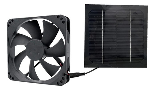 Extralife Ventilador Escape Solar 20 W 6  Mini Panel Para