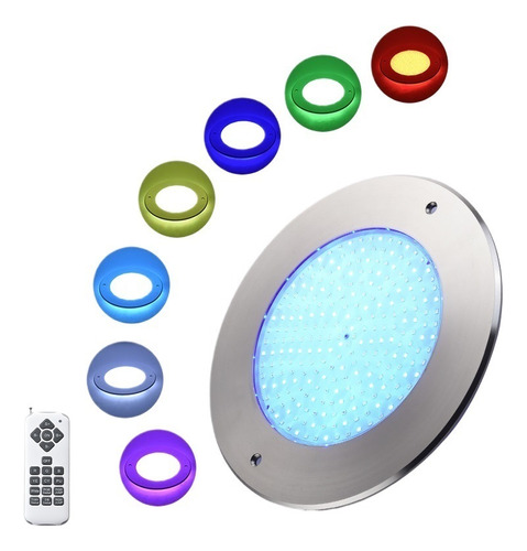 Luces Led For Piscina De Acero Inoxidable Relleno Resina R2