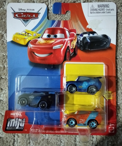 Cars Mini Racers 3 Pack Ryan Laney, Ralph Carlow Y Jackson S