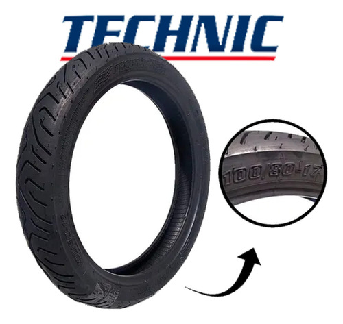 Pneu Dianteiro Fazer 250 Technic Sport 100/80-17 S/câm 52s