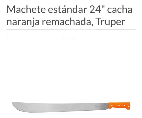 Juego De 3 Machetes De 24 Cacha Naranja Totalmente Nuevos ! (Usado)