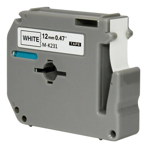 X-full M-k231 Fitas Branco/preto 8m 1,2cm Pt-70 Pt-80 Pt-90