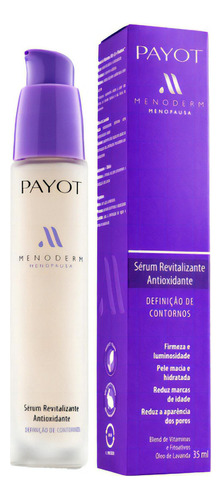 Menoderm Sérum Revitalizante Antioxidante Payot 35ml Momento de aplicação Dia/Noite Tipo de pele Todo tipo de pele