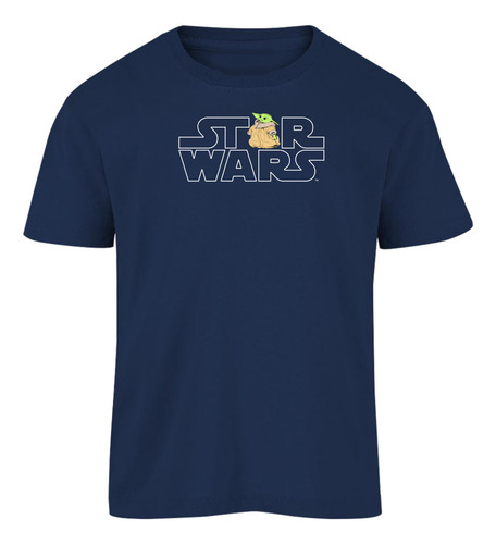 Star Wars Playera Infantil Grogu Logo Star Wars Oficial
