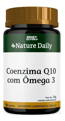 Coenzima Q10 Com Omega 3 Nature Daily 30 Capsulas