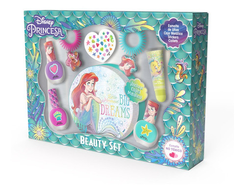 Gelatti - Estuche Beauty Set Ariel Med Cja Metal Disney