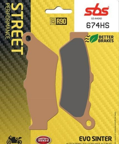 Pastas De Freno Sbs Sinterizada Delantera Bmw F650 / F700