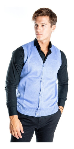 Imagen 1 de 1 de Sweater Hombre Chaleco Con Botones Olegario Colores
