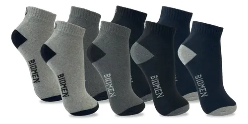 Kit 12 Pares Meia Masculina Cano Curto