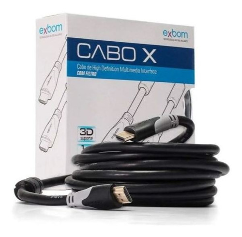 Cabo Hdmi Exbom 5mts C/filtro Cbx-h50sm