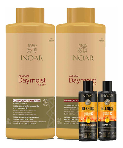 Kit Absolut Daymoist Crl Sh + Cond 800ml - Inoar