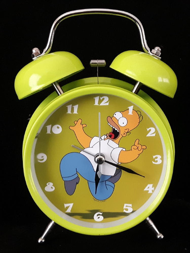 Reloj Despertador Estil Vintage Homero Lindo Regalo