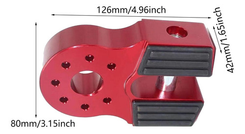 Conector De Gancho De Arrasto De Montagem De Vermelho
