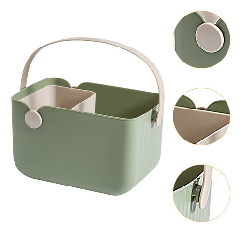 Sacola De Armazenamento Para Chuveiro, Cesta Aberta Verde