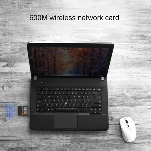 Imagen 4 de 6 de Antena Wifi Doble Banda 600 Mbps 2.4g 5g Adaptador Usb 5 Ghz