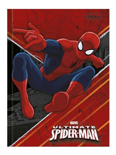 Caderno Brochura Capa Dura Spider Man 48 Folhas - Tilibra