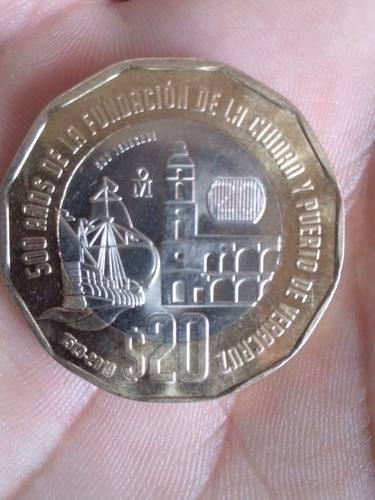 Moneda Conmemorativa 500 Años Veracruz