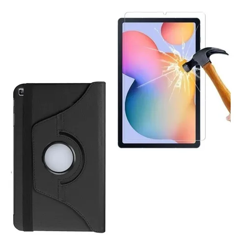 comprar Funda Giratoria + Mica D Vidrio 9h Samsung Tab S6 Lite P610
