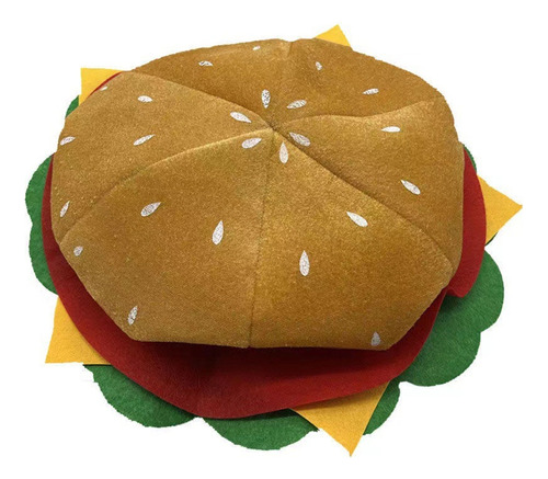 Divertido Sombrero De Comida Rápida Con Forma De Hamburguesa