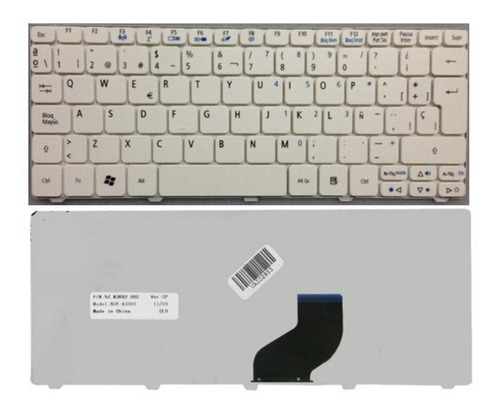 Teclado Blanco Para Acer 532h Packard Bell Happy Emd350