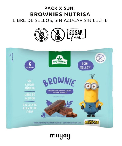 Pack 5u Brownie Nutrisa