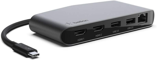 Adaptador Docking Thunderbolt 3 A Hdmi Rj45 Usb Para Mac Win