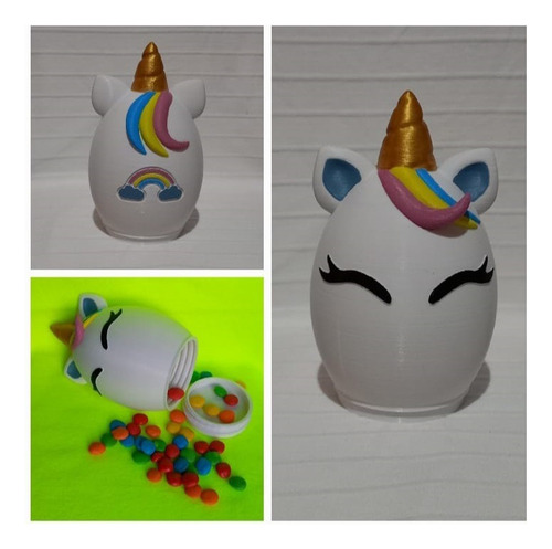 Golosinero Huevo Contenedor Impresion 3d