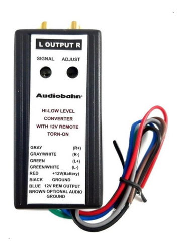 Convertidor De Señal Hi Low Para Audio Audiobahn Achl400r