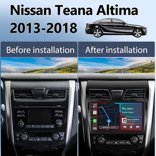Estéreo De Coche Android 11 Para Nissan Teana Altima 2013-20