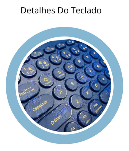 Kit Mouse Com Teclado Harry Potter Edição Limitada