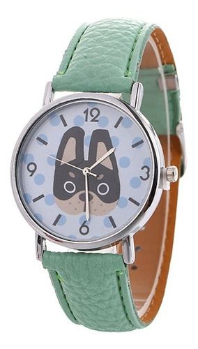 Reloj Bulldog Frances Unisex Moda Casual Colores 