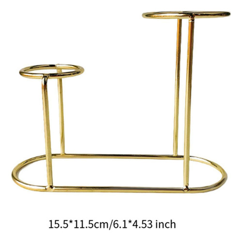 Soporte De Bola De Vidrio Base De Exhibición De Bola Dorado