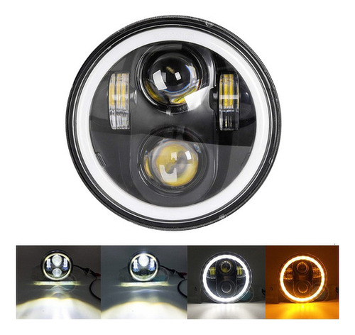 Faro Led Angel Eyes 5.75 Sportster Hierro 5 3/4 Harley 1200