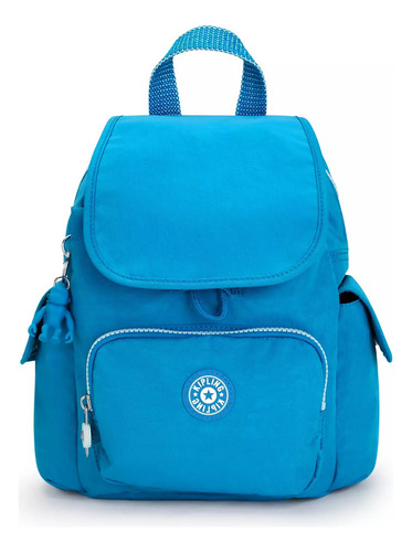 Mochila Urbana Kipling City Pack Color Eager Blue Fun Diseño Nylon 9l