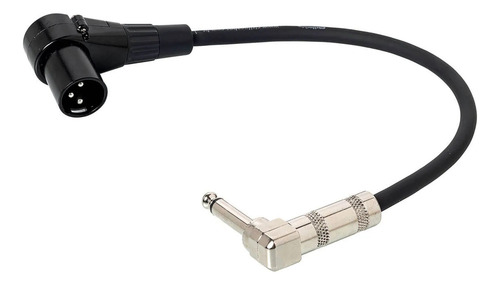 Cabo Xlr Macho 90o Graus Para P10 90o Graus Mono - 50 Cm