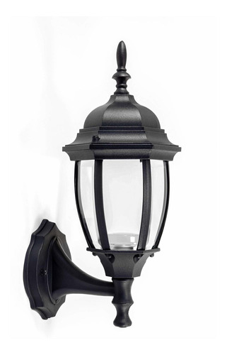 Farol De Pared Led De Vidrio Curvo Hexagonal Exteriores...